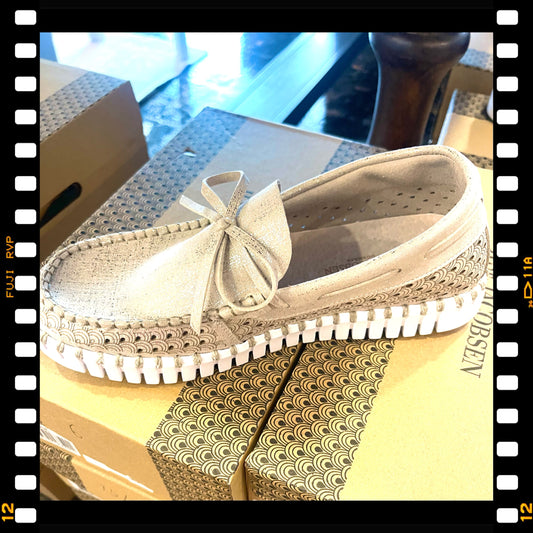Ilse Jacobsen-Metallic Loafer