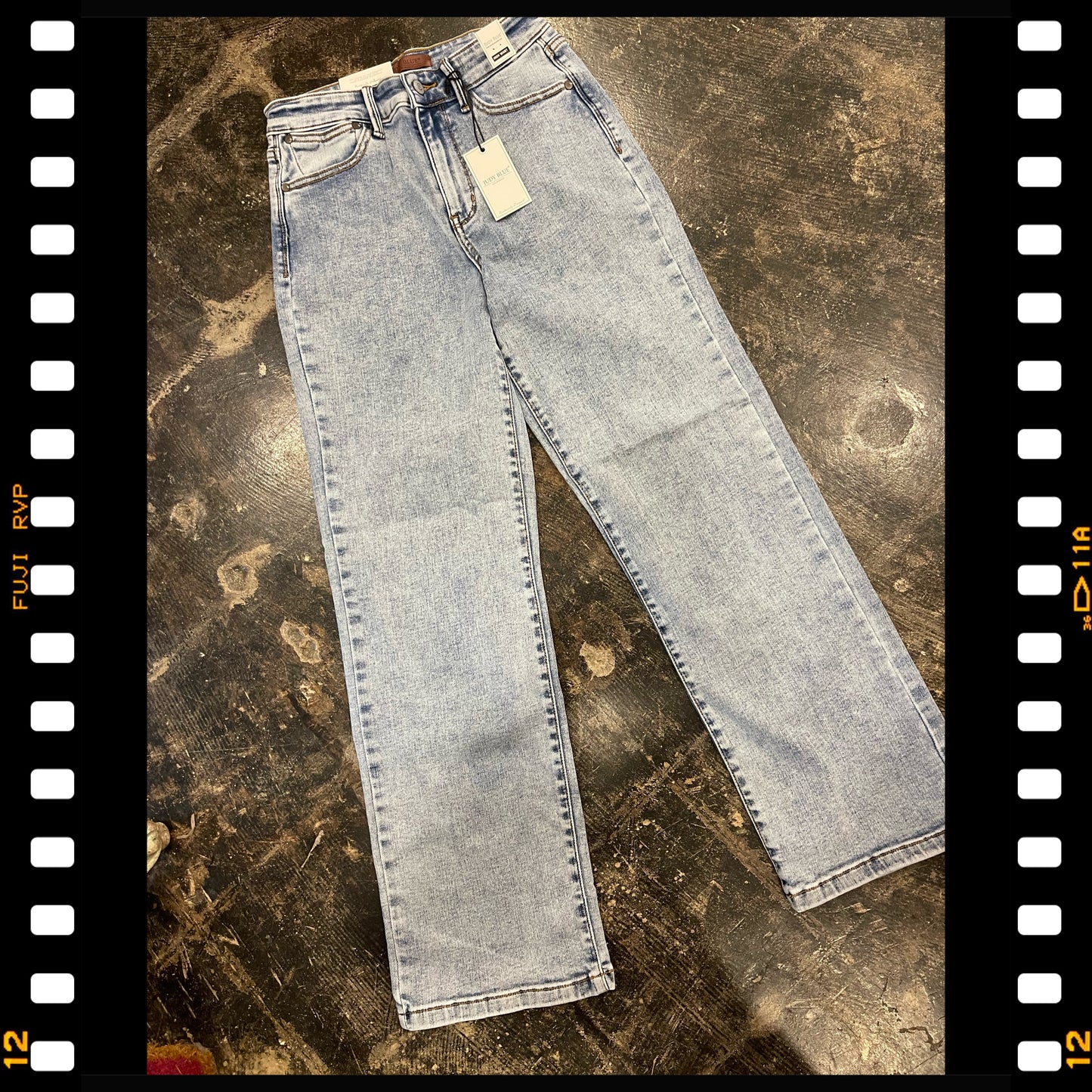 Stone Washed Straight Judy Blues